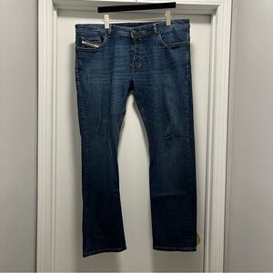 Diesel Men's Jeans Size 38x32 Blue Wash Safado-X  Regular Straight Button Fly